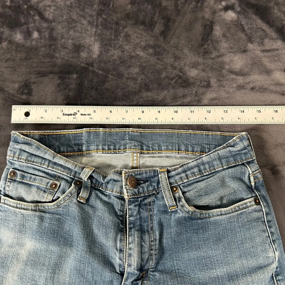 Levi's 514 Straight Fit Jeans Mens 30x30 Light Wash Denim Blue Pants